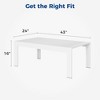 Sapphtopaz Patio Outdoor Table All-Weather Aluminum Patio Dining Table Rectangular Outdoor Coffee Table Picnic Table for Indoor Outdoor Use - 4 of 4