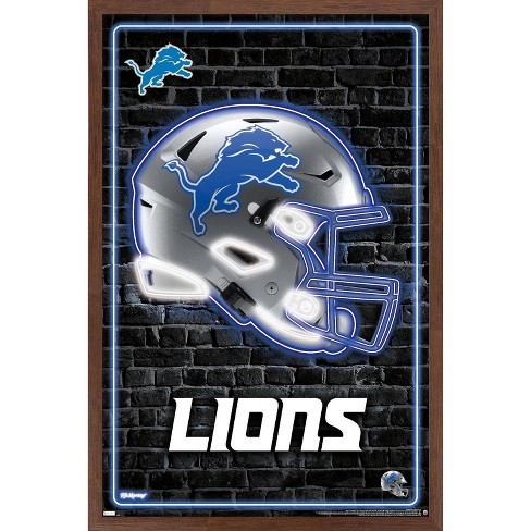 NFL Detroit Lions - S. Preston Mascot Roary 20 Wall Poster, 14.725 x  22.375 