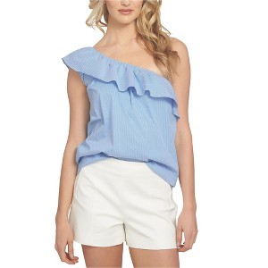 1.STATE Womens Ruffle One Shoulder Blouse - 1 of 1