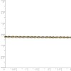 Black Bow Jewelry 2mm, 10k Yellow Gold Lightweight D/C Rope Chain Bracelet, 7 Inch - 4 of 4