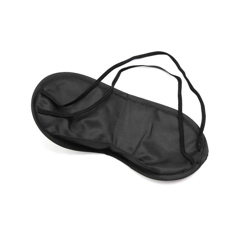 Unique Bargains 3 in 1 Neck Inflatable Pillow Shade Eye Mask Earplugs Travel Sleep Set Dark Blue, 2 of 7