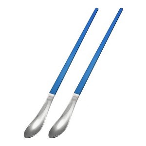 Unique Bargains Stainless Steel Reusable Long Handle Cocktail Coffee Stirring Spoon 2 Pcs - 1 of 3