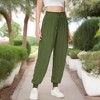 Anna-Kaci Active Women's Summer Comfy Lightweight Drawstring Elastic High Waist Joggers Pants with Pockets - 2 of 4