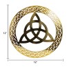 Slickblue Celtic Metal Wall Art – 12" Round Hanging Decor in 8 Irish Designs & 4 Finish Options for Home - 3 of 4