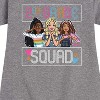 Girls' - Barbie - Back To School Graphic Short Sleeve Fleece Dress - 2 of 4