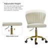 Ilia Comtemperary Swivel Office Chair with Channel Tufted Back | Karat Home - 3 of 4