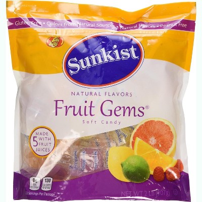 Sunkist Individually Wrapped Fruit Gems - 2 LB Bag