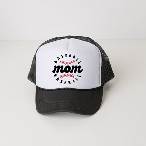 Baseball Mom Baseball Adult Foam Trucker Hat - 1 of 3