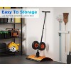 Garvee Snow Shovel with Wheels for Driveway,Adjustable Snow Pusher with 5-Position Angle & Height Handle - 4 of 4