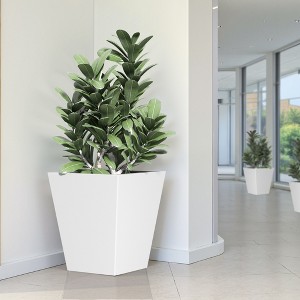 Wooakway Outdoor/Indoor/Decor/Garden Large Tall Metal Planter Pots Planter Boxes Cachepots Nursery Pots - 1 of 4
