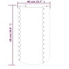 vidaXL Anthracite Round Garden Planter - Durable Powder-Coated Steel, Easy Assembly, Ideal for DIY Gardening Enthusiasts, 15.7"x15.7"x26.8" - 4 of 4