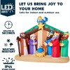 Joyfy 6.5/8 FT Long Christmas Inflatables Outdoor Decoration, Christmas Nativity Scene Set with LEDs for Xmas Party Indoor Outdoor Yard Garden Decor - 3 of 4