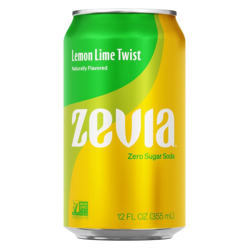 Zevia Lemon Lime Twist Zero Calorie Soda - 8pk/12 fl oz Cans, 2 of 5