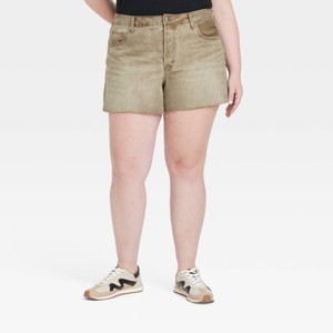 Women's Mid-Rise 90's Baggy Denim Shorts - Universal Thread™ - 1 of 3