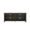 58" Particle Board TV Stand with Open and Adjustable Shelves and Cable Management for Living Room and Bedroom - 3 of 4