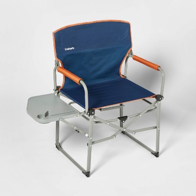 Costway Folding Camping Chair Loveseat Double Seat w/ Bags & Padded Backrest Blue