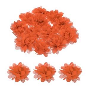 Unique Bargains Durable Versatile Chiffon  Artificial Flowers for Graduation Headbands 12 Pcs - 1 of 4