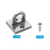 Unique Bargains Metal Rope Barriers Wall Ceiling Mount Pad Eye Plate U Hooks - 3 of 4