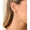 Cubic Zirconia Earrings - 14K Gold Plated Cubic Zirconia CZ Wedding Earrings for Women Bridal Bridesmaid - 4 of 4