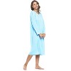 Casual Nights Women's Long Floral & Lace Henley Nightgown - 3 of 4