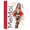 Memoi Women's Tiffany Mesh Bra Thong and Garter 3 Piece Set - 3 of 4