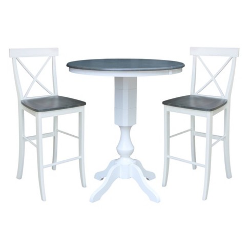 International concepts round store top stool