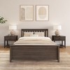 Plank+Beam Classic Solid Wood Full Size Bed Frame with Headboard for Adults - 2 of 4
