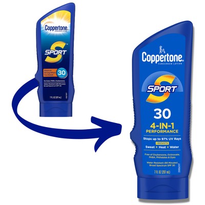 Coppertone Sport Sunscreen Lotion - Spf 30 - 7 Fl Oz : Target