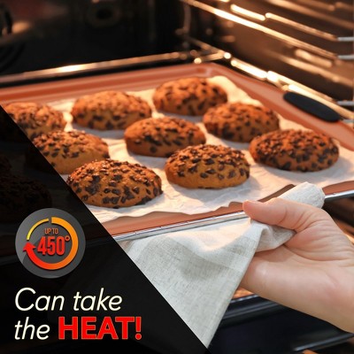 NutriChef 3 Piece Nonstick Carbon Steel Baking Pan Set