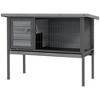 PawHut Rabbit Hutch Elevated Bunny Cage Small Animal Habitat with Metal Frame, No Leak Tray, Openable Asphalt Roof for Indoor/Outdoor - 4 of 4