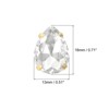 Unique Bargains Glass Craft Embellishments Flat Back Four Claws Teardrop Gems 20 Pcs - 2 of 4