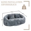 MOONMISS Giant Bean Bag Chair Couch, 57''W Oversized Bean Bag Sofa with Foam Filler, Lazy Loveseat Chair with 2 Pillows for Living Room - 3 of 4