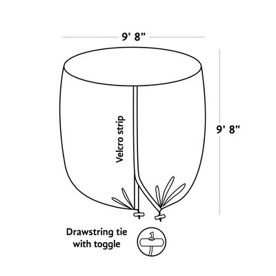 9.8' Green Mesh Fruit Tree Protective Cover