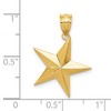 Black Bow Jewelry 14k Yellow Gold Polished Nautical Star Pendant, 20mm (3/4 inch) - 4 of 4