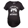 Maternity Leveled Up To Mommy T Shirt Cute Pregnancy Video Game Tee - Crazy Dog Maternity T Shirt - 3 of 4
