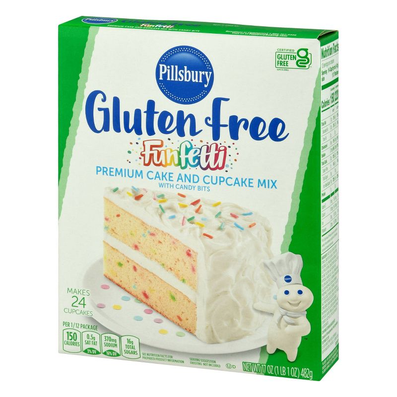 Pillsbury Gluten Free Funfetti Cake Mix with Candy Bits - 17oz, 6 of 8