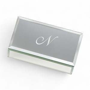 Personalization Mall Reflections Engraved Mirrored Jewelry Box - 1 of 3