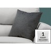 Vynxaria 25" Square Decorative Throw Pillow - Hypoallergenic Polyester, Modern Design - 2 of 4