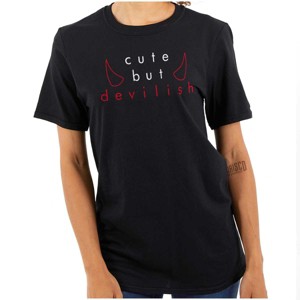 Funny Sarcastic Cute But Devilish Womens Graphic T Shirt Tees Brisco Brands - 1 of 4