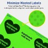 Avery Neon Green Paper Labels, 2-9/32" x 1-27/32" Heart - 4 of 4