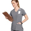 Jockey Women's Mock Wrap Scrub Top - 3 of 4