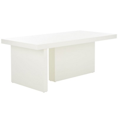 Assana White Rectangular Pinewood Coffee Table