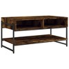 vidaXL Coffee Table Smoked Oak 35.4 in.x19.7 in.x17.7 in. Engineered Wood - 2 of 4