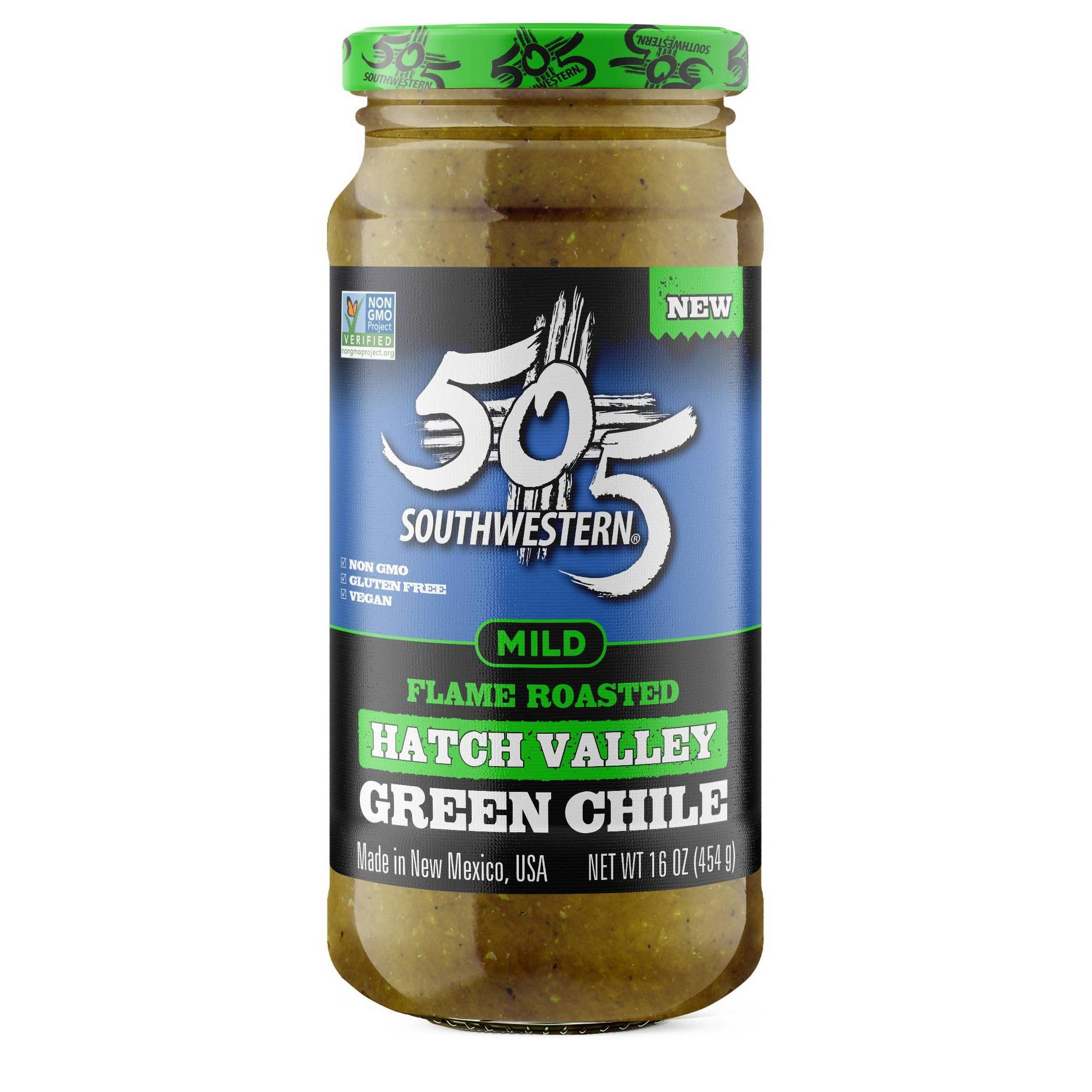 505 Southwestern Flame Roasted Hatch Valley Mild Green Chile - 16oz