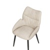 PAGED Luxury Velvet Dining Chairs Modern Dining Room Chairs with High Rebound Seat Cushion for Dining Room, Kitchen, Restaurant - 2 of 4