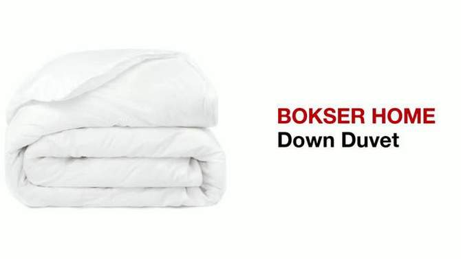 All Season Luxury White Duck Down Duvet Comforter Insert | BOKSER HOME, 2 of 15, play video