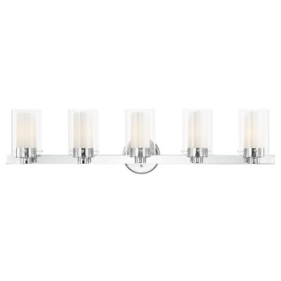 Livex Lighting Manhattan 5 - Light Vanity in  Polished Chrome