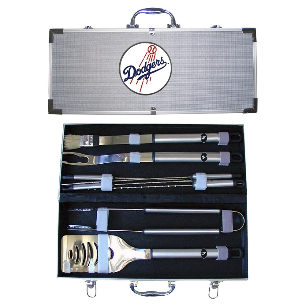 UPC 754603000089 product image for Siskiyou Los Angeles Dodgers 8pc BBQ Set with Hard Case | upcitemdb.com