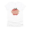 Simply Sage Market Teacher Vibes Apple Short Sleeve Tee - L - White - 2 of 4