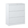 Lateral File Cabinet 3 Drawer with Lock, Metal Filing Cabinet for Home Office, Lockable File Cabinet for Legal/Letter/A4/F4 Size–The Pop Home - 4 of 4